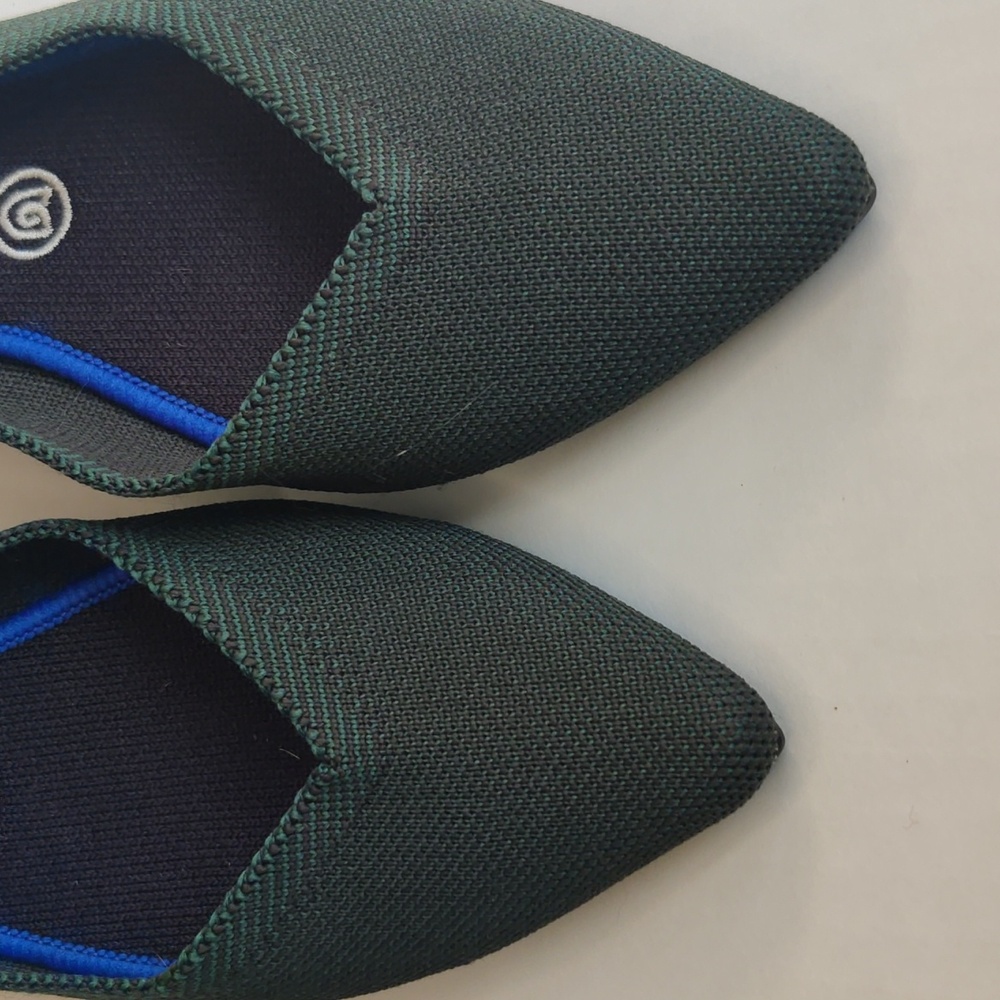 Rothy’s “The Point” Flats – Emerald Green – Size 9 - Picture 2 of 6